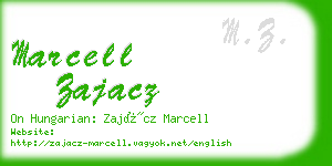 marcell zajacz business card